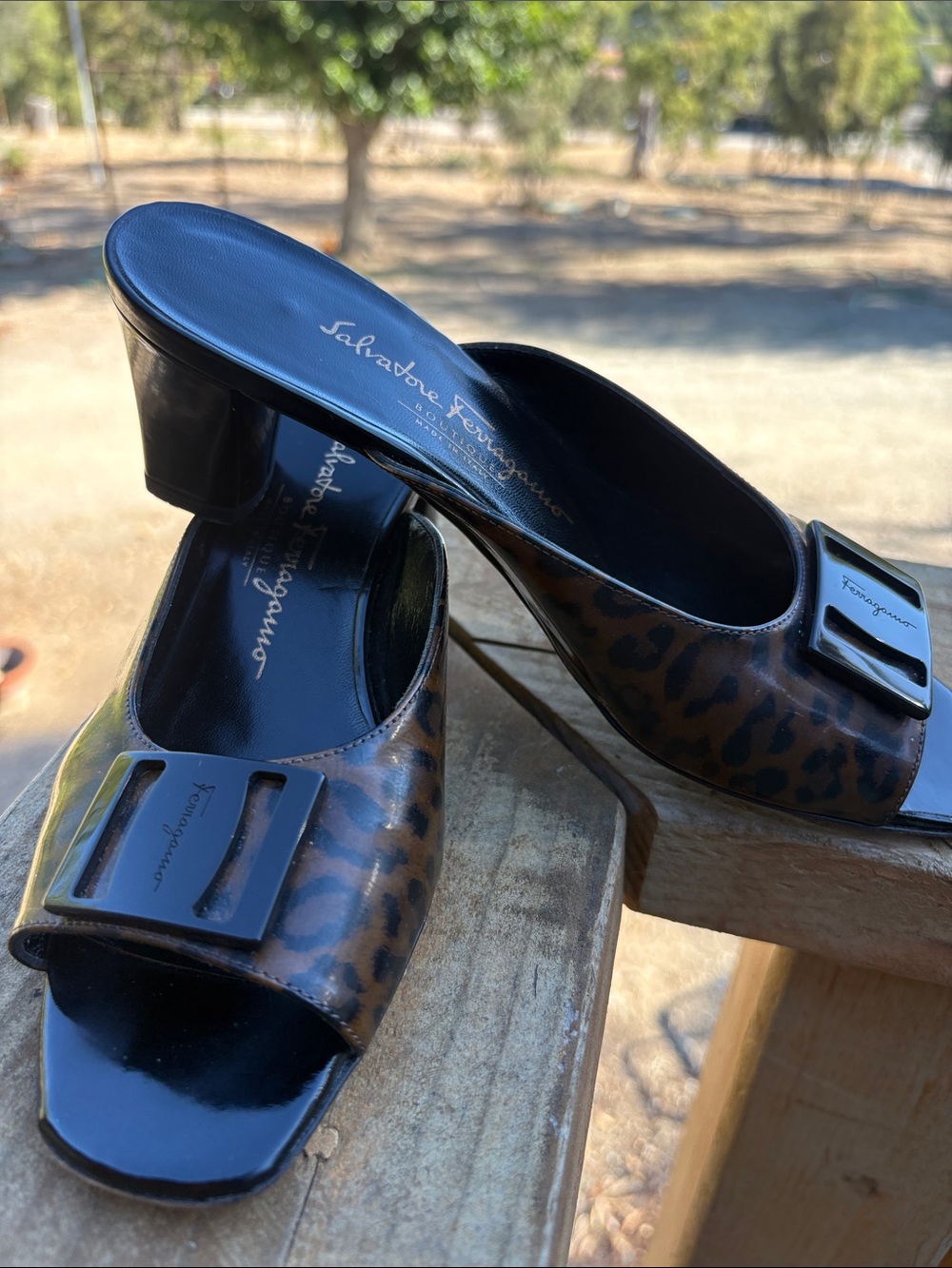 Salvatore Ferragamo Animal Print Heels - Picture 5 of 5